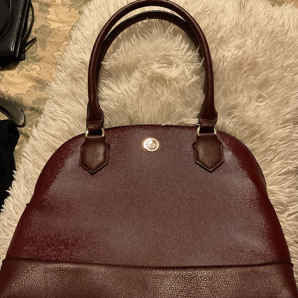 Anne Klein Rich Brown Shoulder Bag